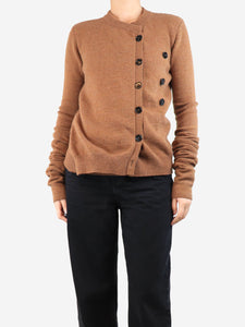 Joseph Brown knit sweater with button detail - size UK 8