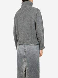 Bamford Grey funnel-neck jumper - size S