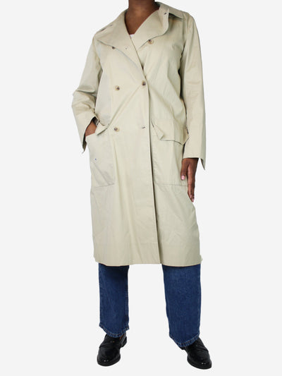 Cream double-breasted trench coat - size UK 14 Coats & Jackets Studio Nicholson 