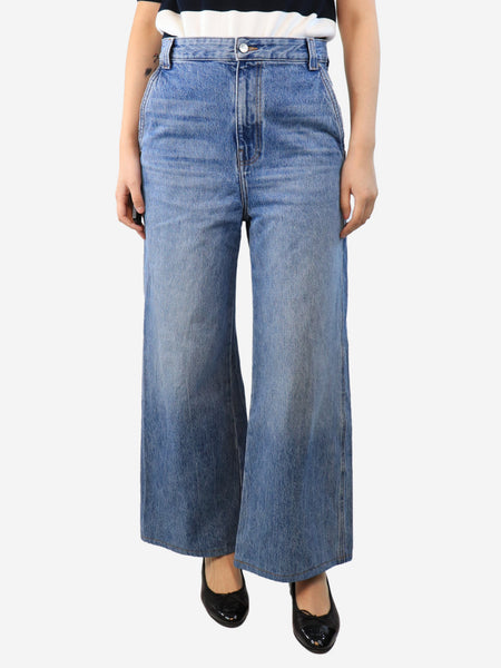Blue wide-leg jeans - size UK 8 product image