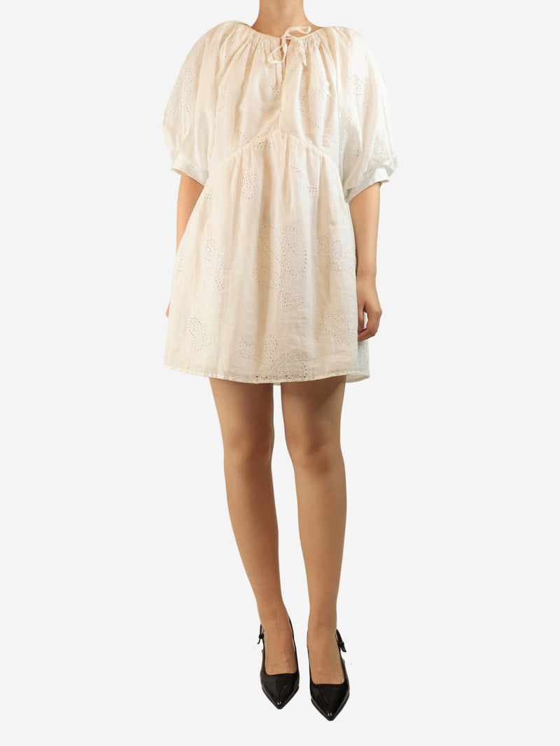 White broderie anglaise dress - size M Coats & Jackets Frame 