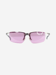 Chanel Purple visor sunglasses