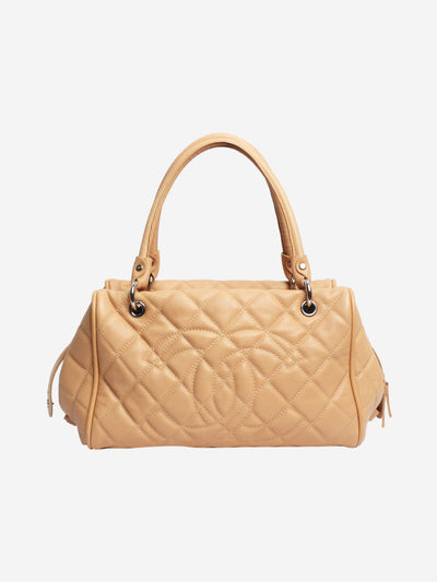 Beige 2008 caviar quilted top handle bag Top Handle Bags Chanel 