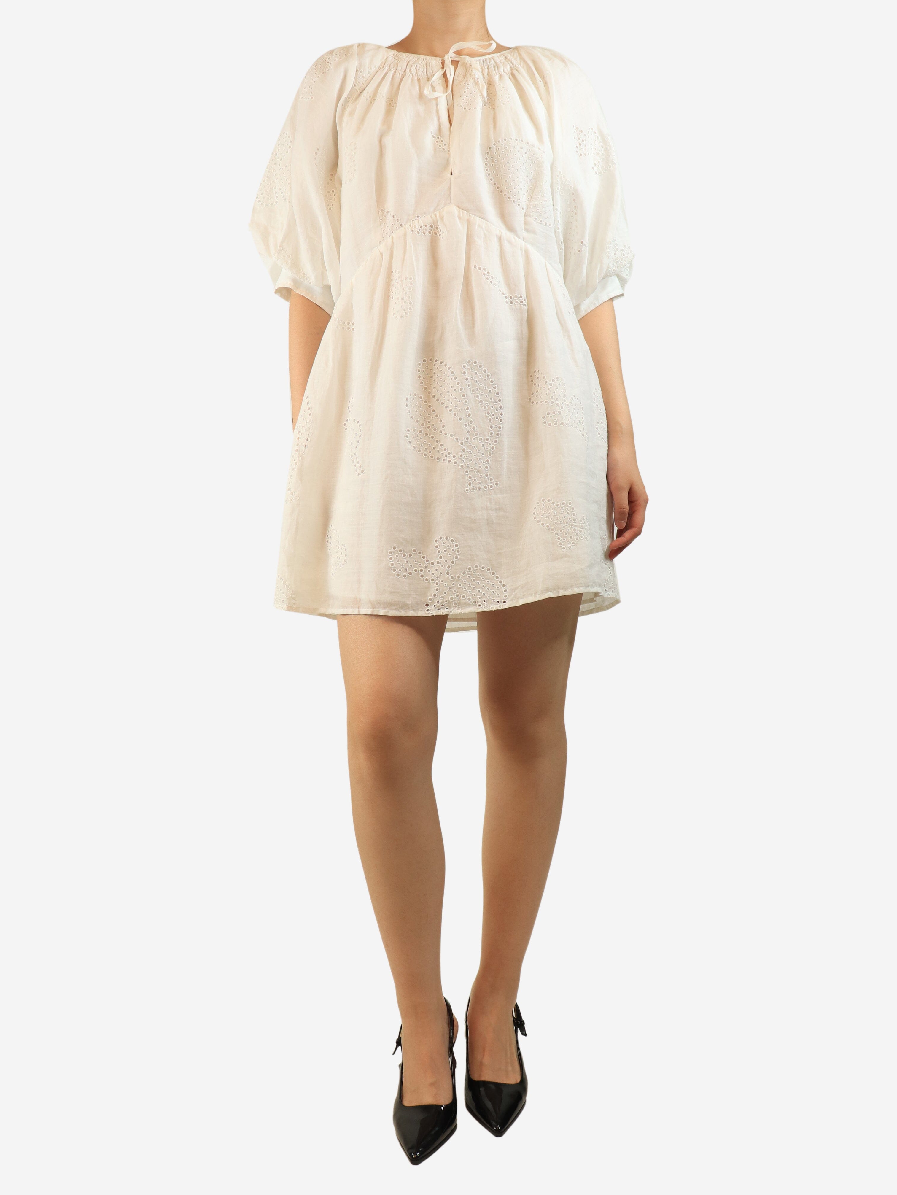 White broderie anglaise dress - size M Coats & Jackets Frame 