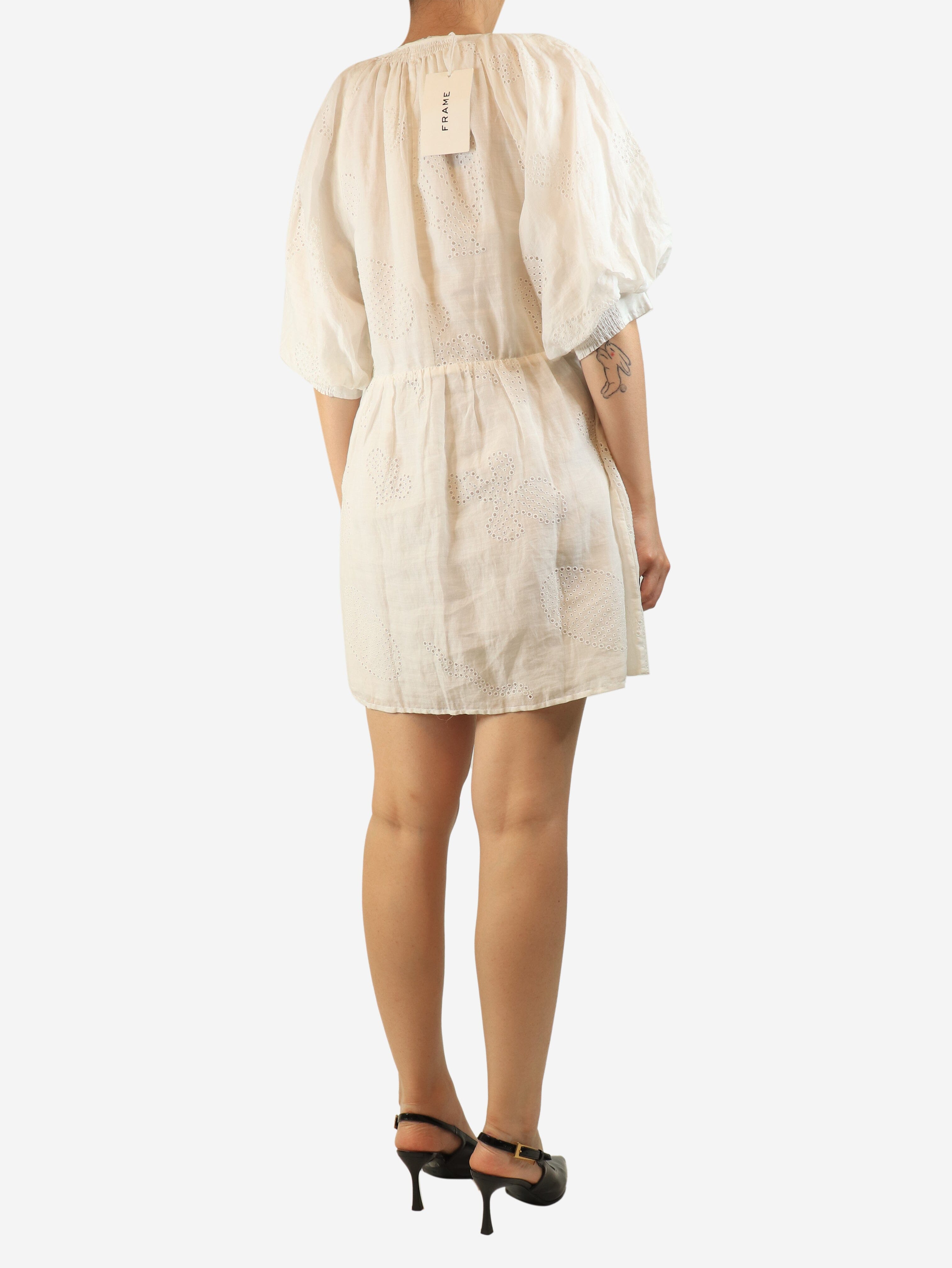 White broderie anglaise dress - size M Coats & Jackets Frame 