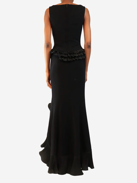 Black bustier top and skirt two piece set - size UK 6 alternate image