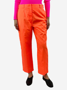 Prada Neon orange Techno trousers - size UK 12