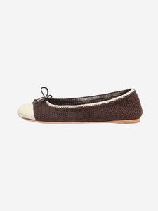 Miu Miu Brown crochet ballet flats - size EU 39