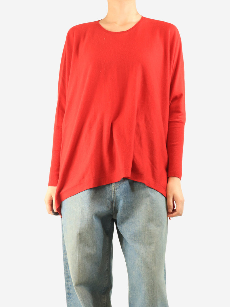 Red wide-fit wool sweater - size M Knitwear P.A.R.O.S.H 