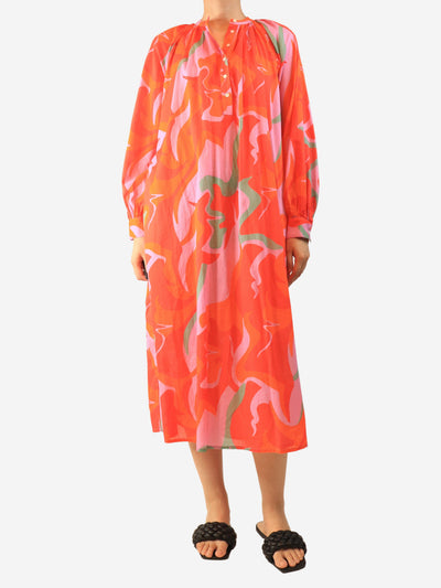 Multicolour cotton printed midi dress - size S Dresses V.DE. VINSTER. 