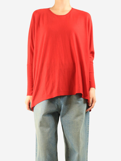 Red wide-fit wool sweater - size M Knitwear P.A.R.O.S.H 