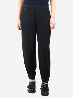 Black silk trousers - size UK 14 Trousers Ralph Lauren 