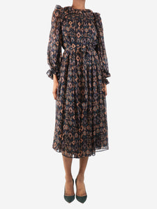 Ulla Johnson Multicolour printed midi dress - size UK 6