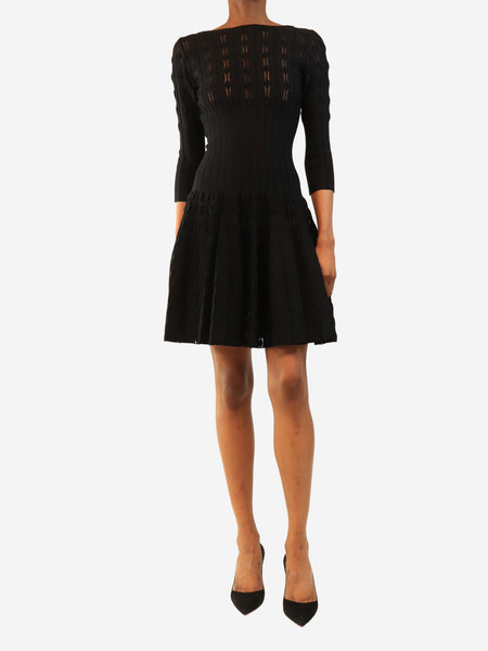 Black skater mini dress - size UK 4 product image