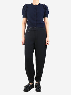 Black silk trousers - size UK 14 Trousers Ralph Lauren 
