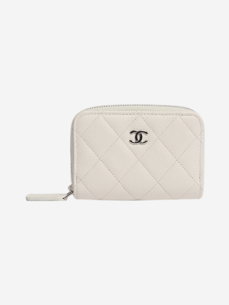 White caviar leather wallet Wallets, Purses & Small Leather Goods Chanel 