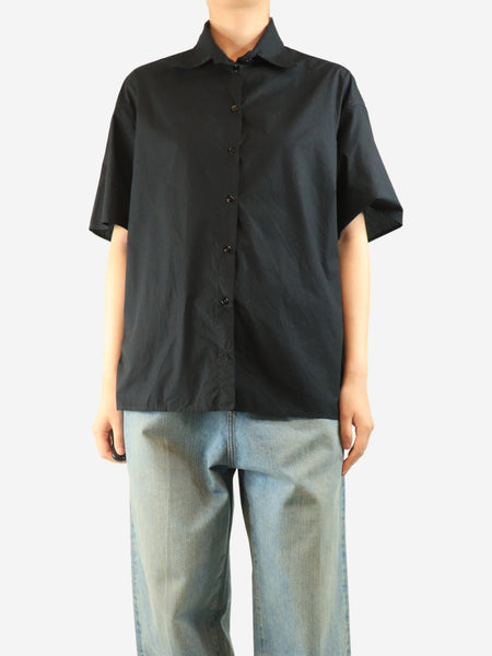 Black cotton shirt - size UK 10 product image