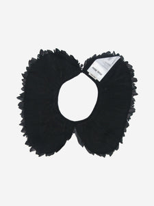 Miu Miu Black goose feather collar