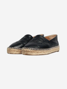 Chanel Black leather espadrilles - size EU 37