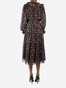 Ulla Johnson Multicolour printed midi dress - size UK 6