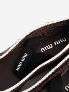 Miu Miu Brown crochet ballet flats - size EU 39