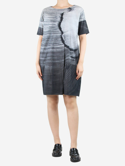 Grey printed midi dress - size UK 4 Dresses Marni 