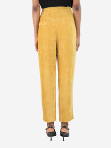 Isabel Marant Dusty yellow Fany corduroy trousers - size UK 8