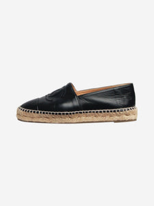 Chanel Black leather espadrilles - size EU 37