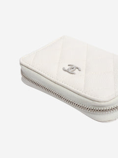 White caviar leather wallet Wallets, Purses & Small Leather Goods Chanel 