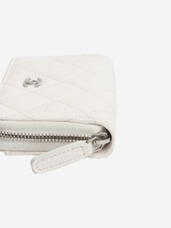 White caviar leather wallet Wallets, Purses & Small Leather Goods Chanel 