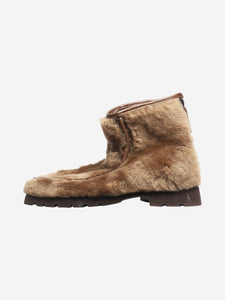 Hereu Brown sheepskin boots - size EU 40