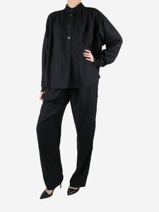 Isabel Marant Etoile Black blouse and trouser set - size UK 12