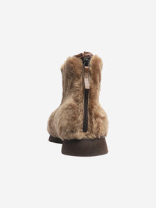 Hereu Brown sheepskin boots - size EU 40