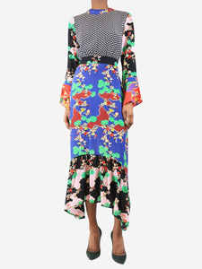 Rixo Multicolour floral midi dress - size S