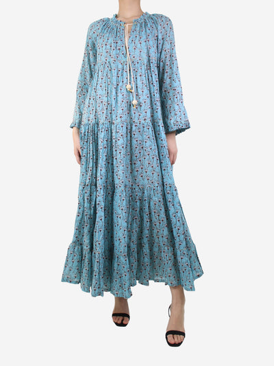 Light blue floral printed dress - size S Dresses Yvonne S 