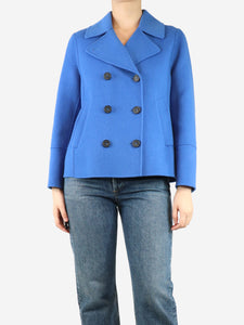 Weekend Max Mara Blue wool peacoat - size UK 10