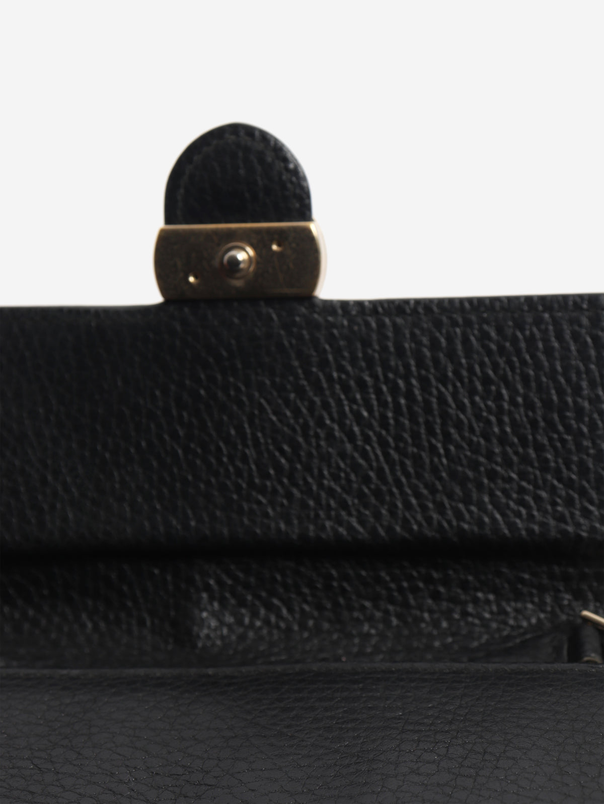 Black Interlocking G chain wallet