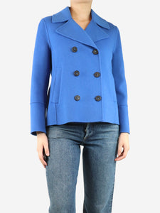 Weekend Max Mara Blue wool peacoat - size UK 10