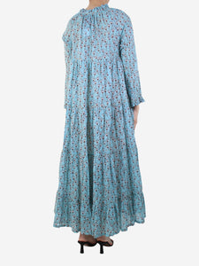 Yvonne S Light blue floral printed dress - size S