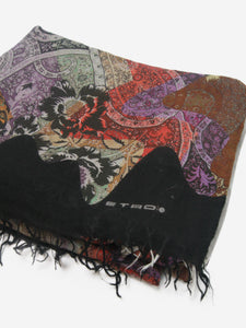 Etro Multi floral-printed scarf