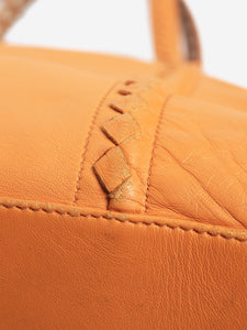 Bottega Veneta Orange reversible leather tote bag