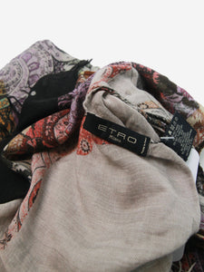 Etro Multi floral-printed scarf