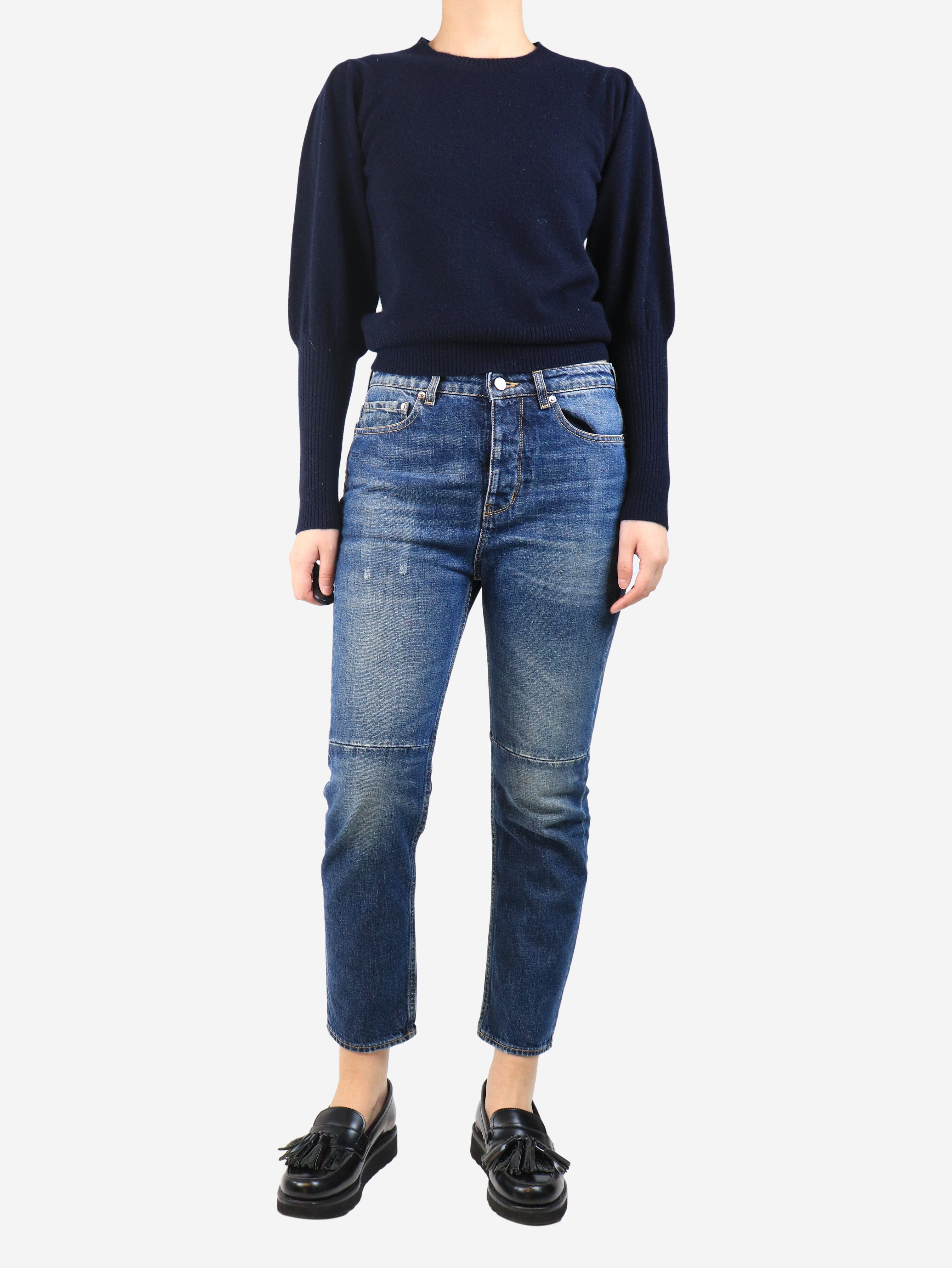 Blue low-rise denim jeans - size UK 10 Trousers Golden Goose 