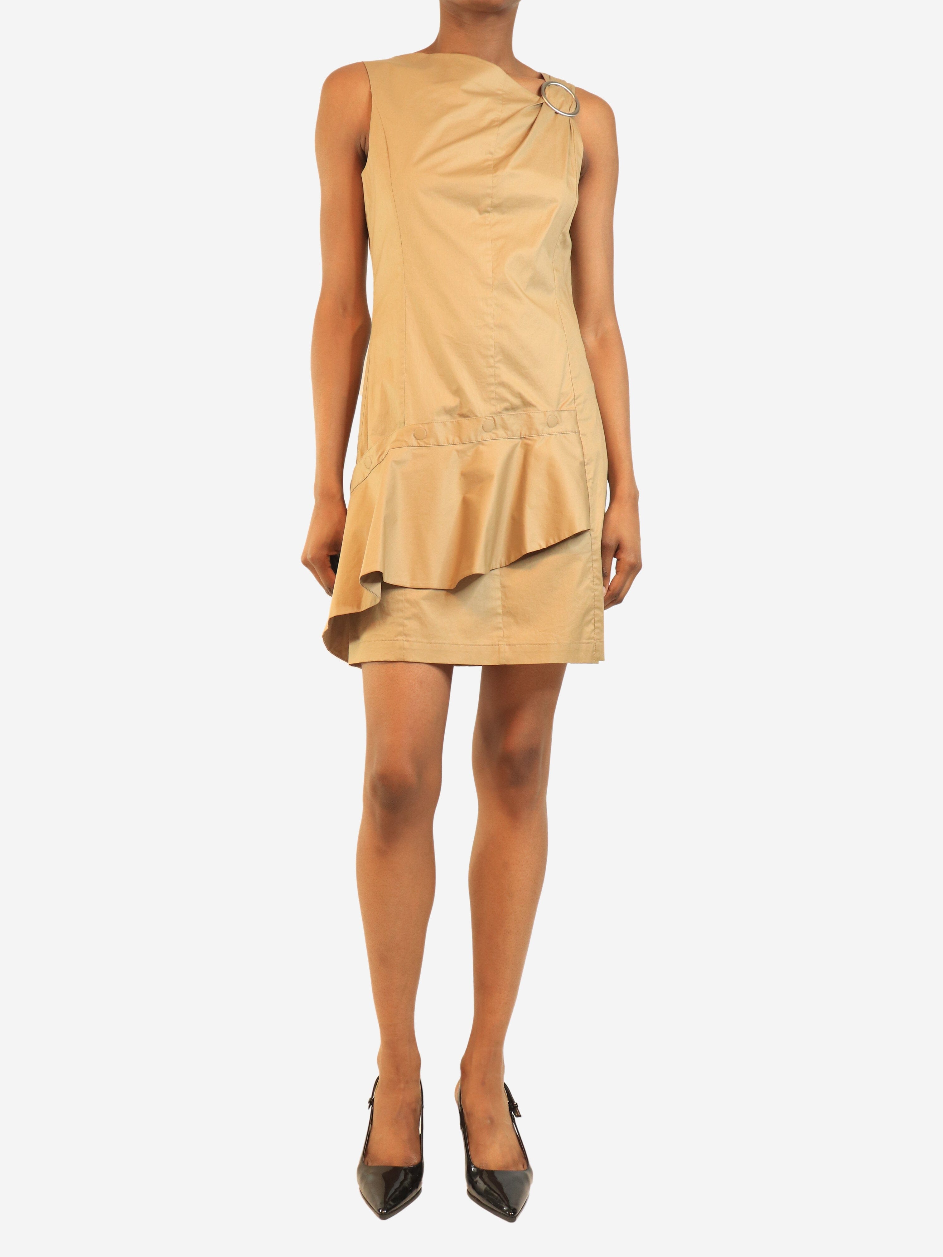 Beige cotton sleeveless mini dress - size UK 4 Dresses 3.1 Phillip Lim 