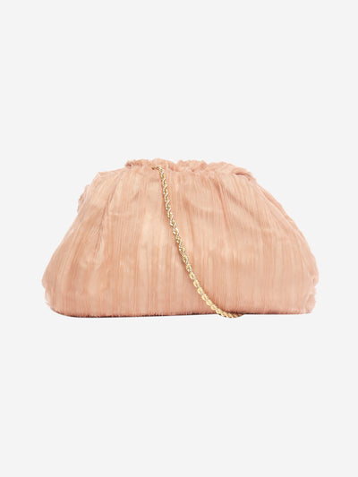 Peach organza-plisse clutch Clutch bags Loeffler 