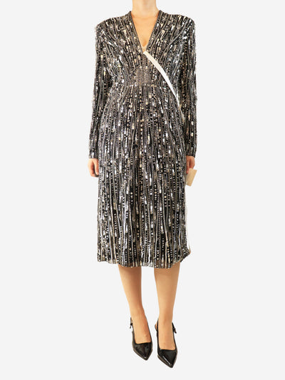 Black bead embellished dress - size UK 14 Dresses Jenny Packham 