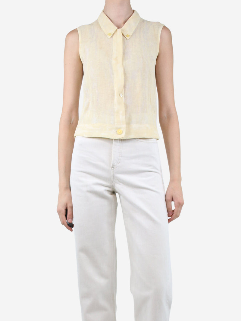 Cream blouse Tops Chanel 
