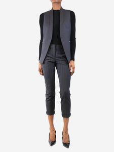 Brunello Cucinelli Grey monolli waistcoat and trouser set - size UK 6