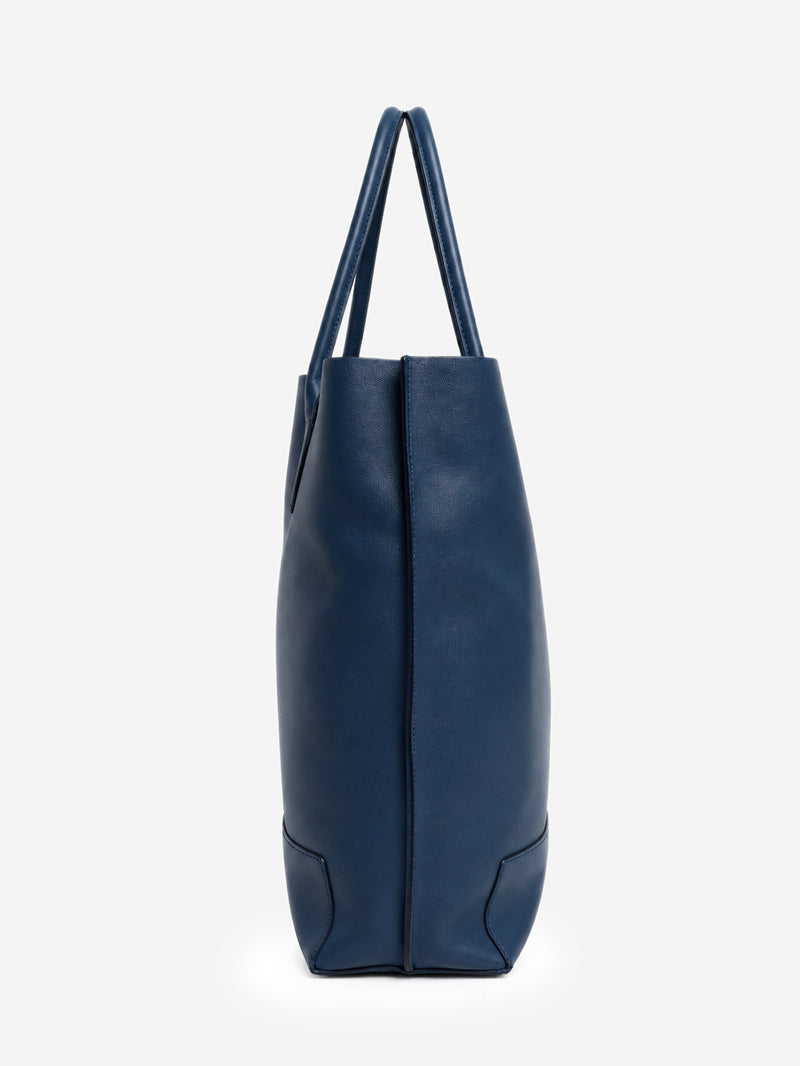Blue leather Blossom tote bag Tote Bags Mulberry 