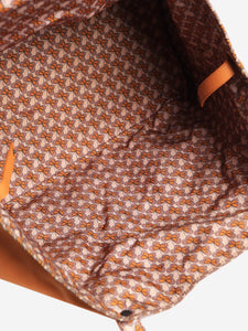 Bottega Veneta Orange reversible leather tote bag